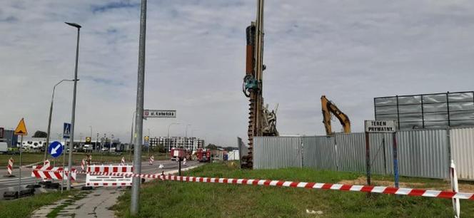 Uszkodzony gazociąg w Kielcach. Strażacy w akcji