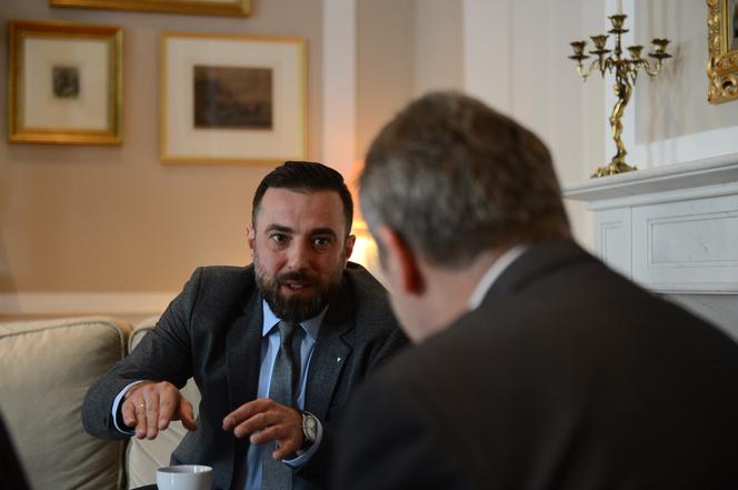 Tomasz Walczak i  ambasador Izraela Alexander Ben Cwi