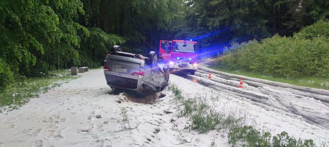 Intensywne opady gradu w Koszalinie