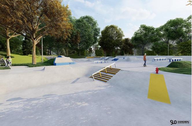 Koncepcja nowego skateparku w Rybniku