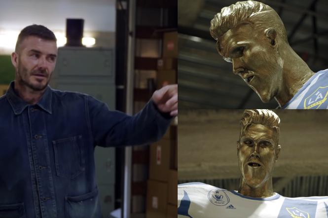 David Beckham i jego pomnik