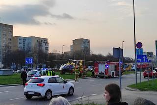 Toyota potrąciła pieszą na Ursynowie. W akcji śmigłowiec LPR