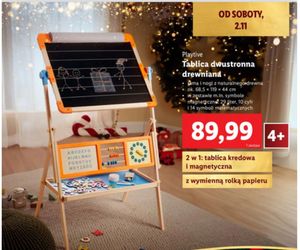 Lidl, tablica dwustronna drewniana, 89,99 zł