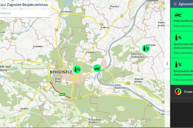 Mapa Zagrożeń Bezpieczeństwa W Kujawsko Pomorskiem W Tych Miejscach Trzeba Uważać Bydgoszcz 9223