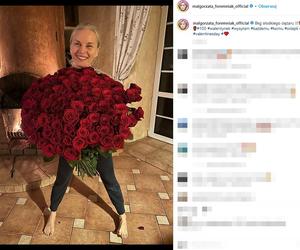 Małgorzata Foremniak dostała 8 kg róż