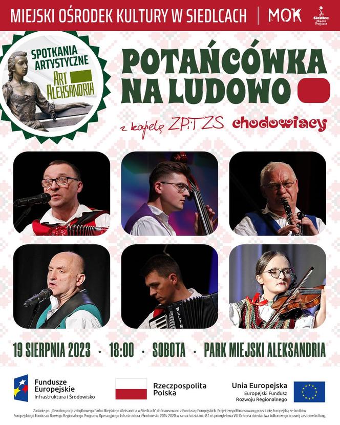 „Potańcówka na ludowo” w parku miejskim Aleksandria w Siedlcach