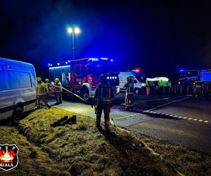 Wypadek na autostradzie A1 w Szarlejce