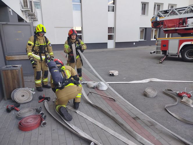 Powiatowe ćwiczenia strażackie w szpitalu wojewódzkim w Siedlcach