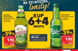 Piwo Carlsberg i piwo Pils browar Namysłów w cenie, 1,92 zł/0,5 l