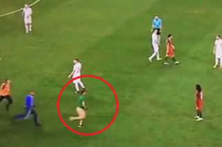 Golas na boisku - kibic wbiegł na murawę w meczu Polska Portugalia