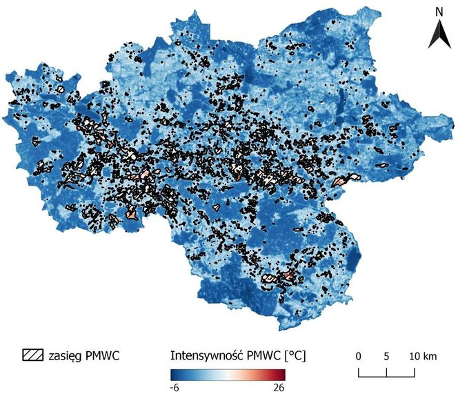 Wyspy ciepła w Katowicach i miastach GZM. W tych miejscach jest najgoręcej