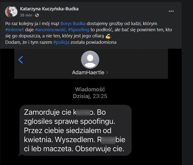 Żonie Borysa Budki grożono śmiercią. "Nie damy się zastraszyć"