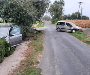 Pijany kierowca spowodował kolizję. Auto ofiary wylądowało na żywopłocie