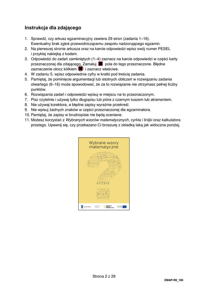 Matura 2024: matematyka. Arkusze CKE i odpowiedzi. Poziom rozszerzony [Formuła 2015]