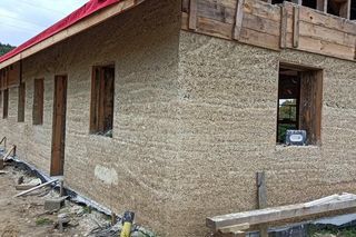 Dom z konopi - budowa