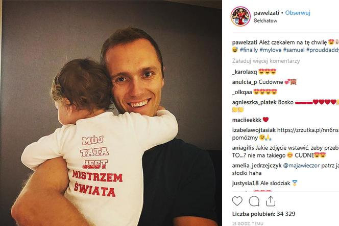 Paweł Zatorski z synem