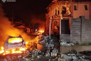 Wojna w Ukrainie. Atak rakietowy