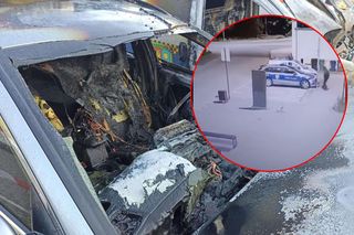 Radiowozy poszły z dymem. 14-latek podłożył ogień i trafił w ręce policji