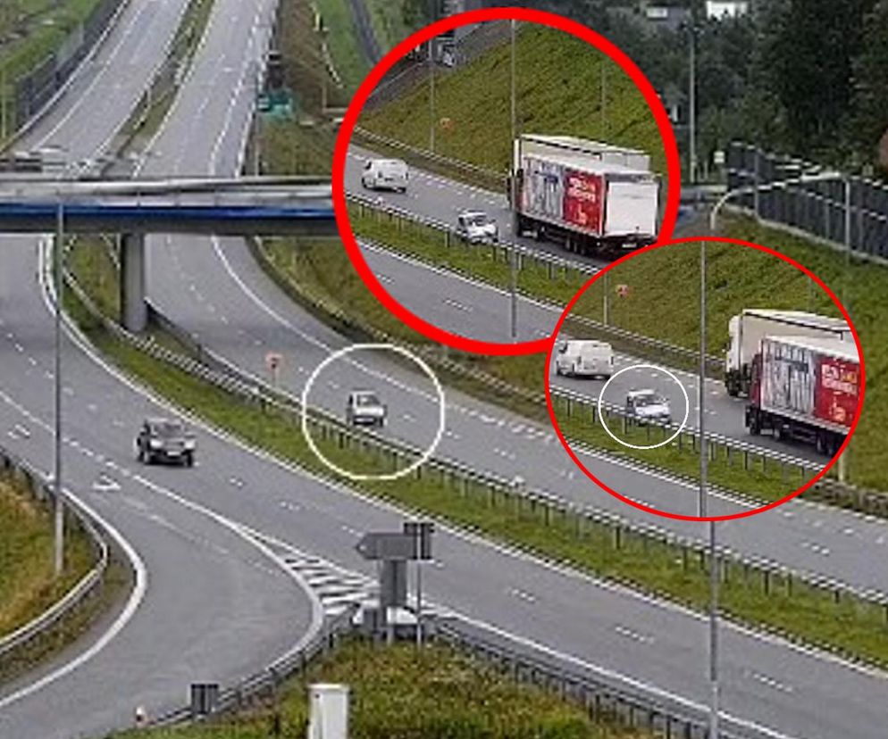 Wjechał pod prąd na trasę