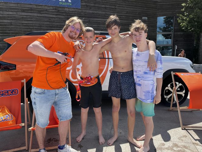 Wakacyjny patrol Eska Summer City na olsztyńskiej Plaży Miejskiej