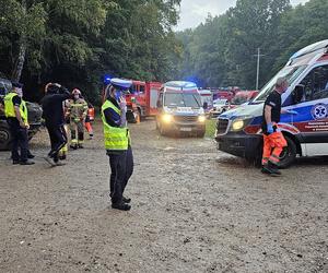 Wypadek w pobliżu Konotopu  - autobus z tirem 