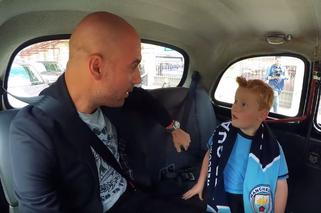 Młody kibic Manchesteru City spotkał w taksówce Pepa Guardiolę!