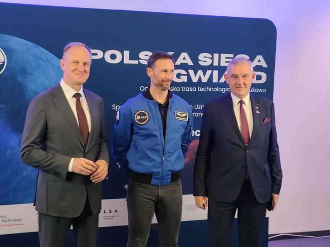 Sławosz Uznański-Wiśniewski odwiedził Politechnikę Łódzką