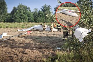 Szybowiec runął na ziemię. Pilot wymknął się przeznaczeniu