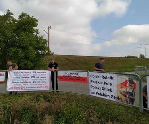 Protest rolników w Medyce