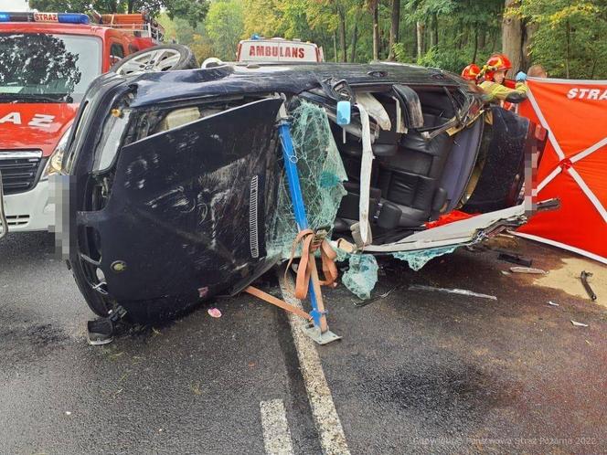 Zakleszczona 19-latka zmarła w bmw. Auto roztrzaskane o drzewo przez 20-latka. Szokujące szczegóły
