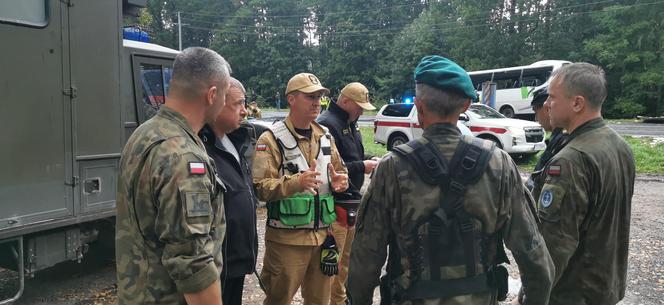 Wypadek w pobliżu Konotopu  - autobus z tirem 