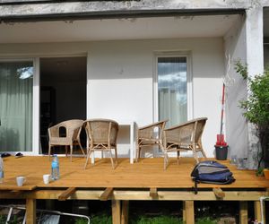 Metamorfoza balkonu mieszkania na parterze w bloku wielorodzinnym
