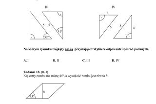 EGZAMIN GIMNAZJALNY 2013 MATEMATYKA - ARKUSZE, ODPOWIEDZI