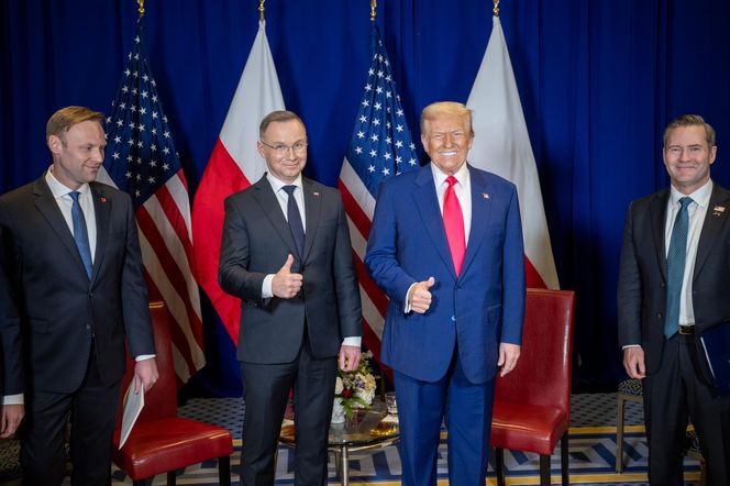 Prezydent Andrzej Duda spotkał się z Donaldem Trumpem