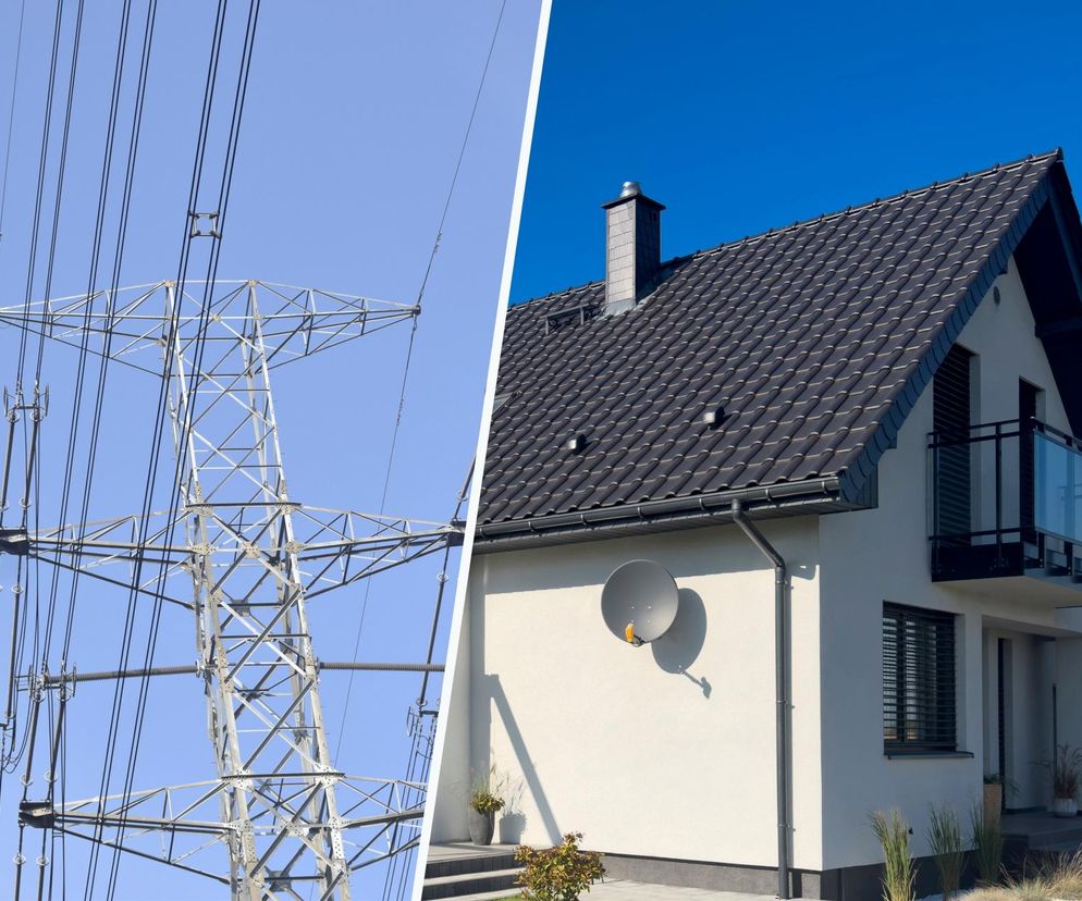Słupy energetyczne na działce