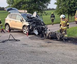 Narzeczeni zginęli w strasznym wypadku w województwie warmińsko-mazurskim
