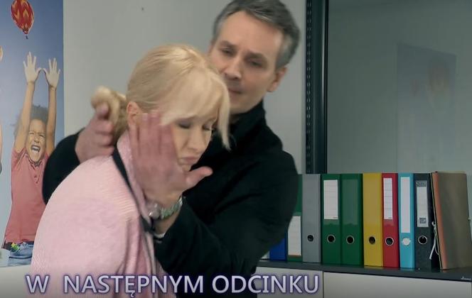 Na Wspólnej odc. 3459.  Ewa (Ewa Gawryluk), Borys Orłow (Oleg Sawkin)