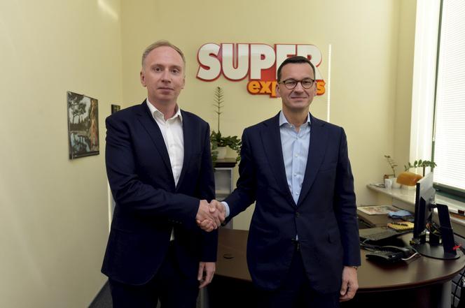 Premier Mateusz Morawiecki z wizytą w redakcji Super Expressu