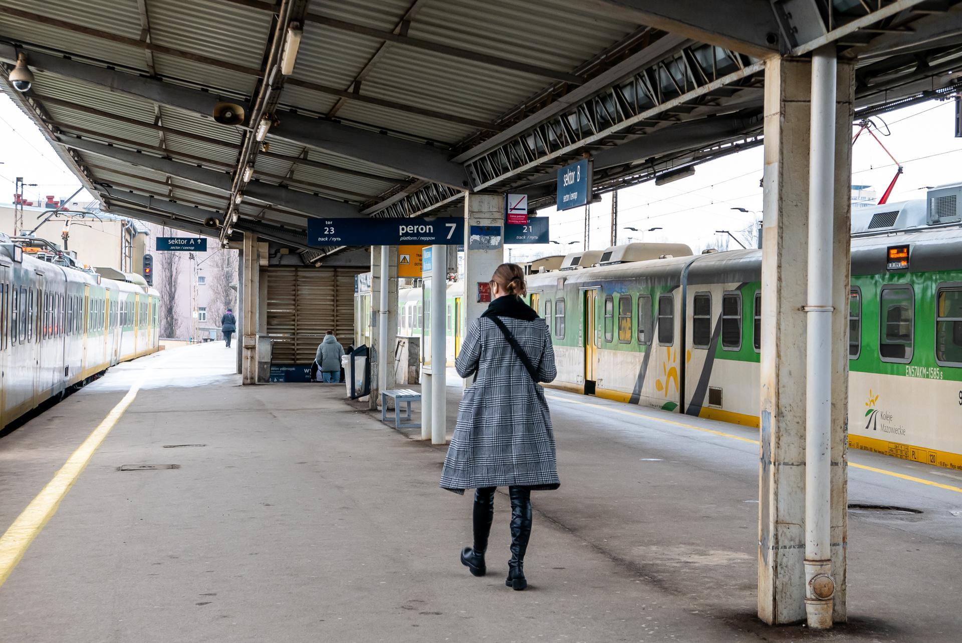 Dworzec PKP Warszawa Wschodnia przed przebudową w ramach remontu linii średnicowej