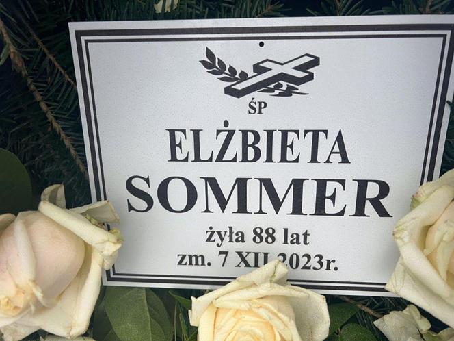 Pogrzeb Elżbiety Sommer