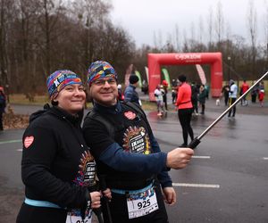 Bieg z Sercem WOŚP w Parku Śląskim. Po raz dziesiąty pobiegli w szczytnym celu