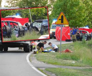 Czołowe zderzenie na łuku drogi. Nie żyje obywatel Ukrainy, dwie osoby trafiły do szpitala