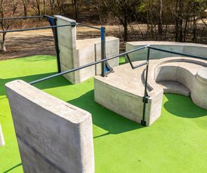 Flowpark do ćwiczenia parkouru, park Przy Bażantarni