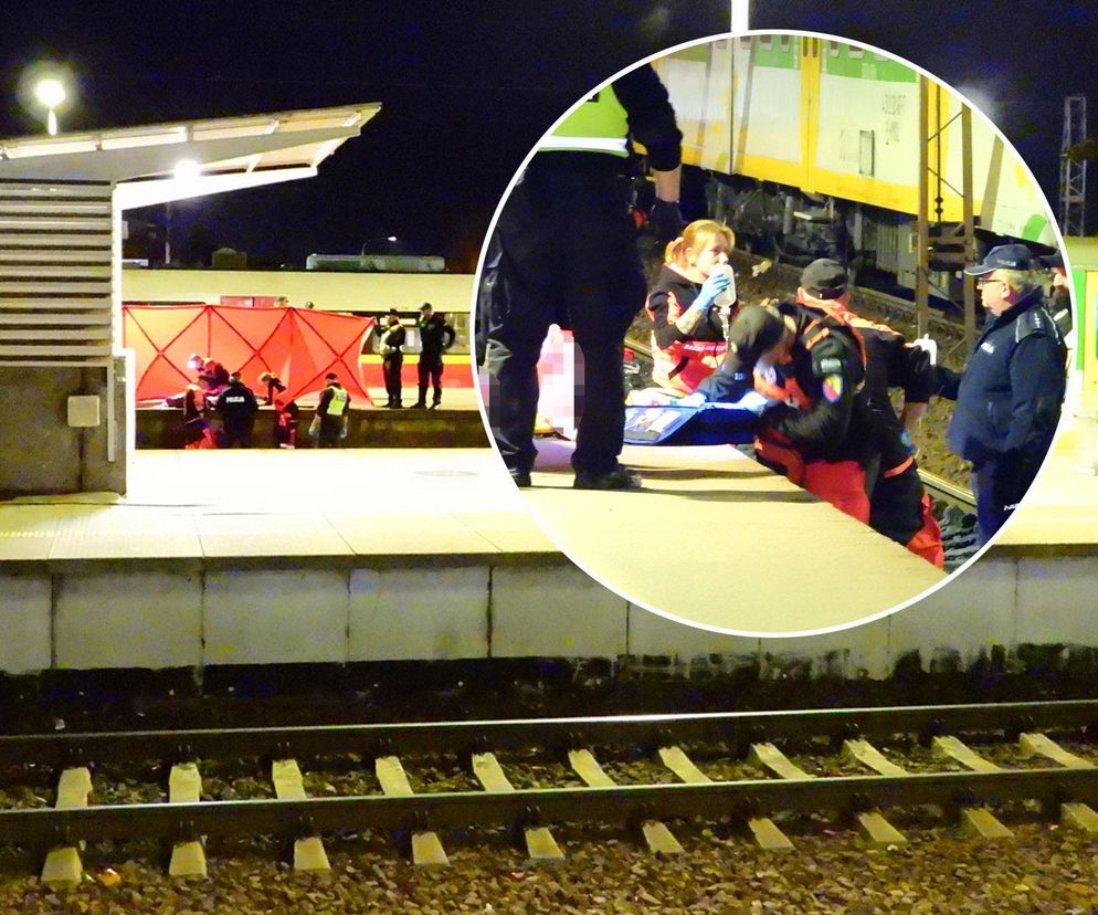 Młody mężczyzna wpadł między peron a pociąg w Warszawie. Został zmiażdżony