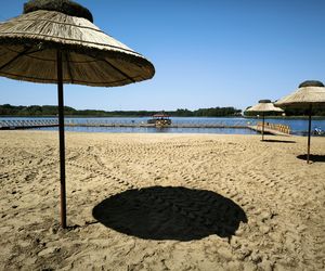 Plaża w Osiecznej przed sezonem letnim 