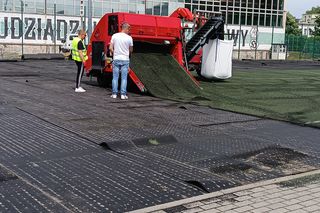 Trwa modernizacja grudziądzkich orlików. Zaawansowane prace przy GKS Olimpii 