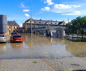 Sytuacja powodziowa. Ostrawa, Czechy