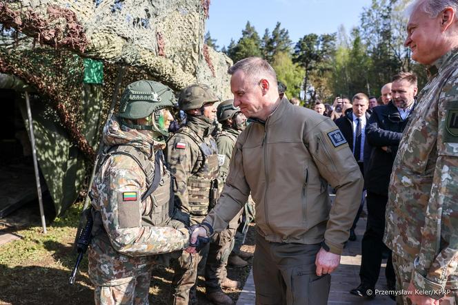 Andrzej Duda na Litwie. Ćwiczenia wojskowe „Brave Griffin”