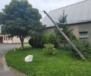 Skosił kombajnem… słupy telefoniczne. Policjanci z Gostynia ustalili sprawcę