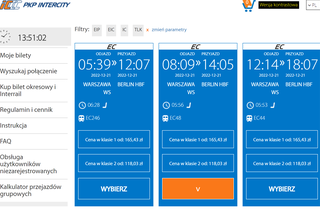 Bilety PKP Intercity droższe po Polsce niż do Niemiec.